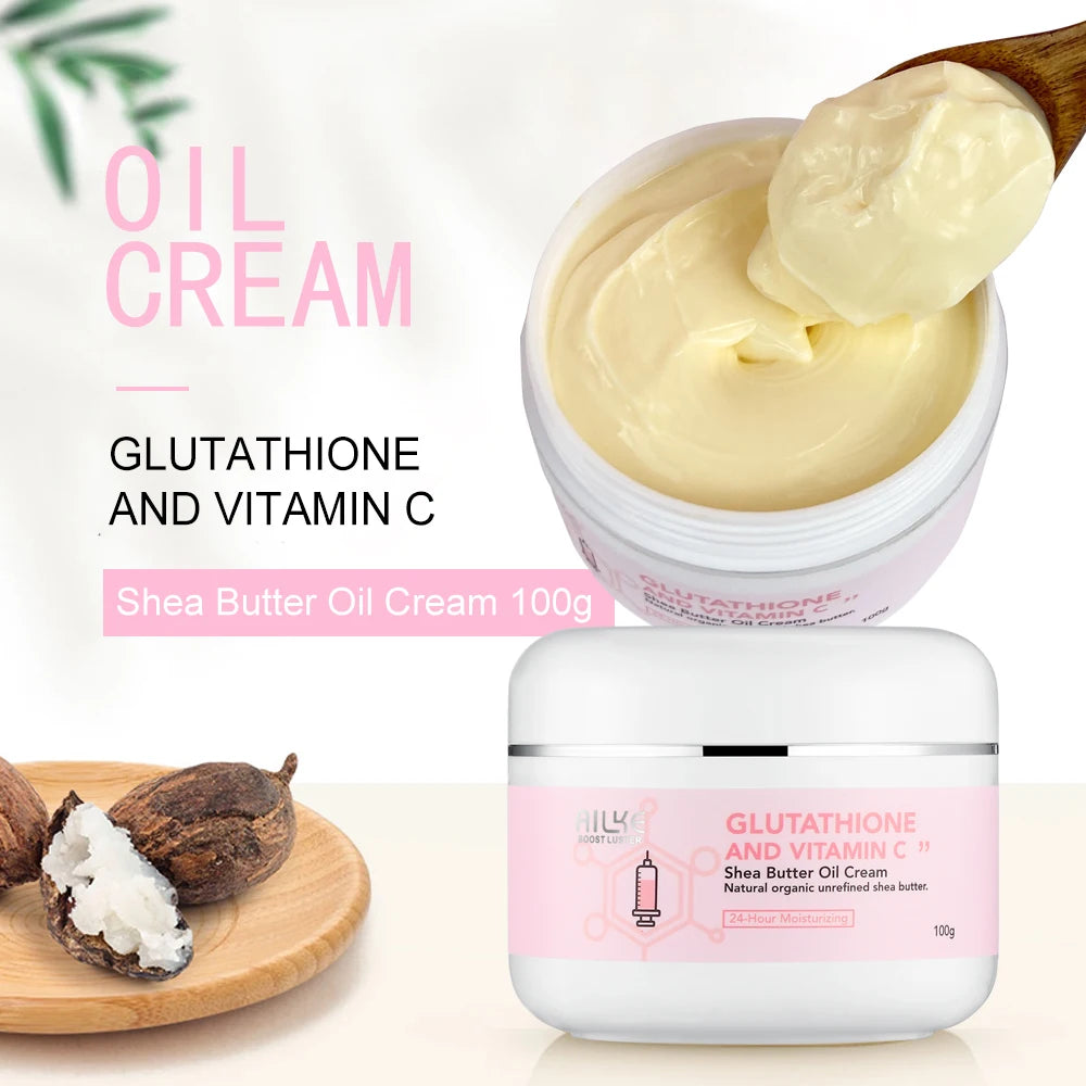 AILKE Organic Shea Butter Whitening Cream Face And Body
