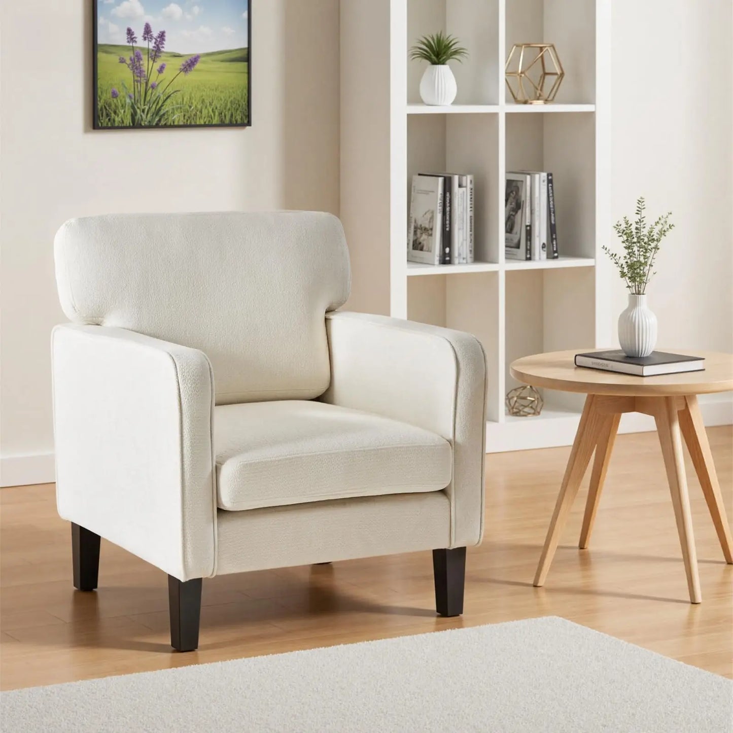 JHK Modern Accent Chair For Living Room With Armrest Backrest