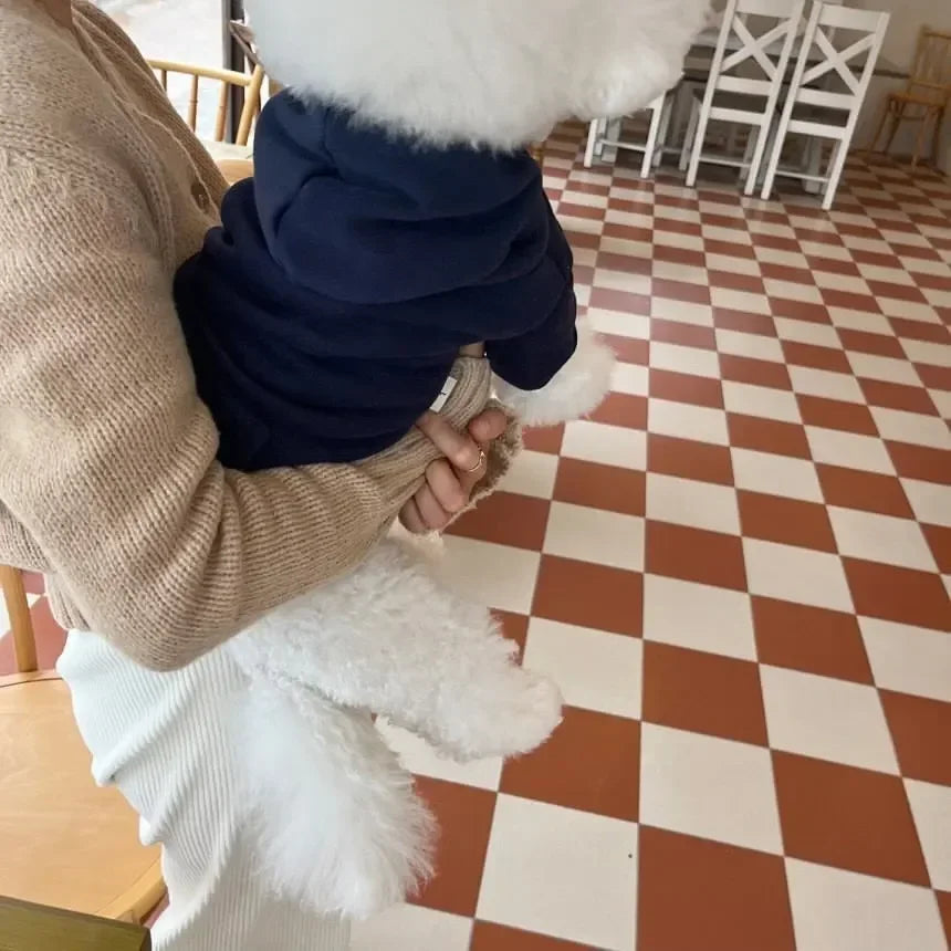 PETFRDGLOBAL Letter Hoodie Dog Clothes Cotton Costume