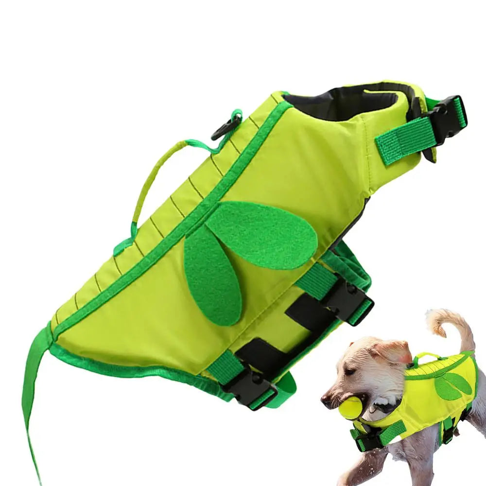 Dog Life Vest For Boating With Handle Ripstop Waterproof
