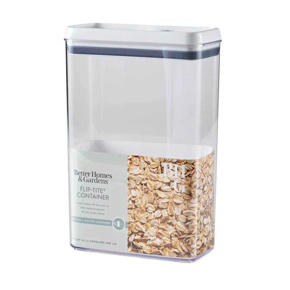 Airtight Clear Food Storage Container Flip Tite Pantry Organizer BPA Free