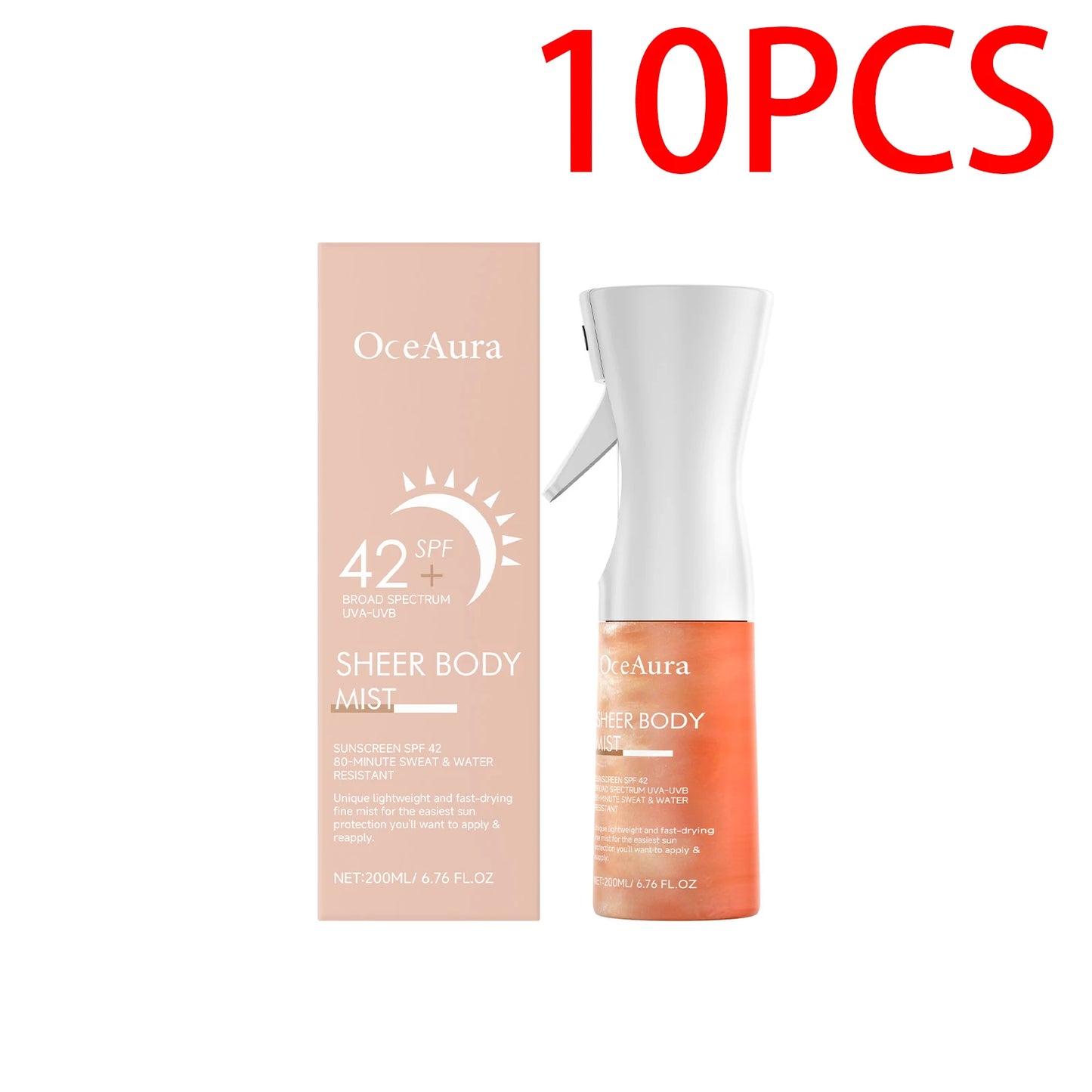 OceAura Hyaluronic Acid Sunscreen Spray SPF 42 UV Protector