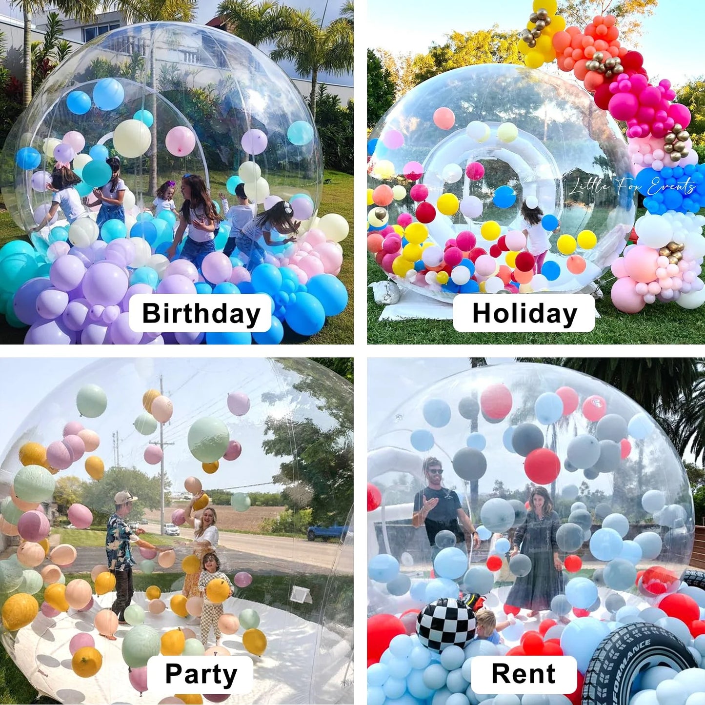 Ejia Inflatable Bubble House Tent for Children's Parties