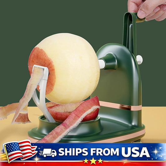 Apple Peeler Slicer Corer With Suction Grip Stainless Steel Blade