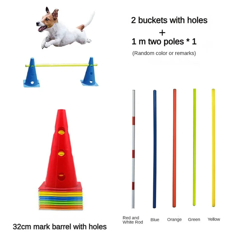 Pet Agility Training Set Jumping Bar Dog Obstacle Training Equipment