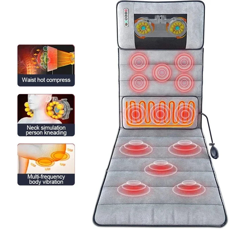 Electric Massage Mat Multifunctional Full Body Massager With Heating Kneading