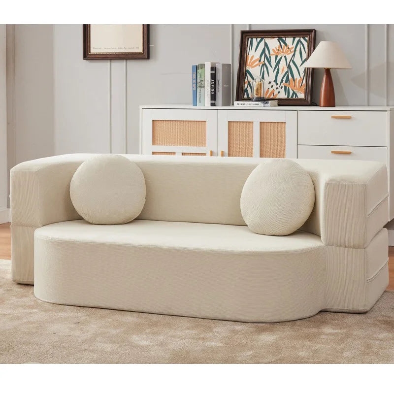 Living Room Memory Foam Sofa Bed Modular Couch Space Saving