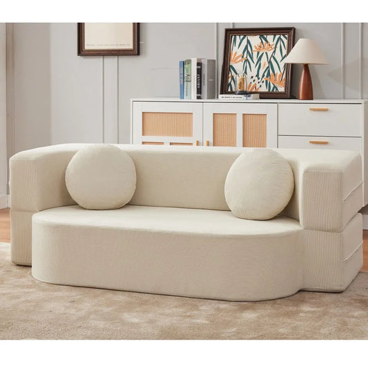 Living Room Memory Foam Sofa Bed Modular Couch Space Saving