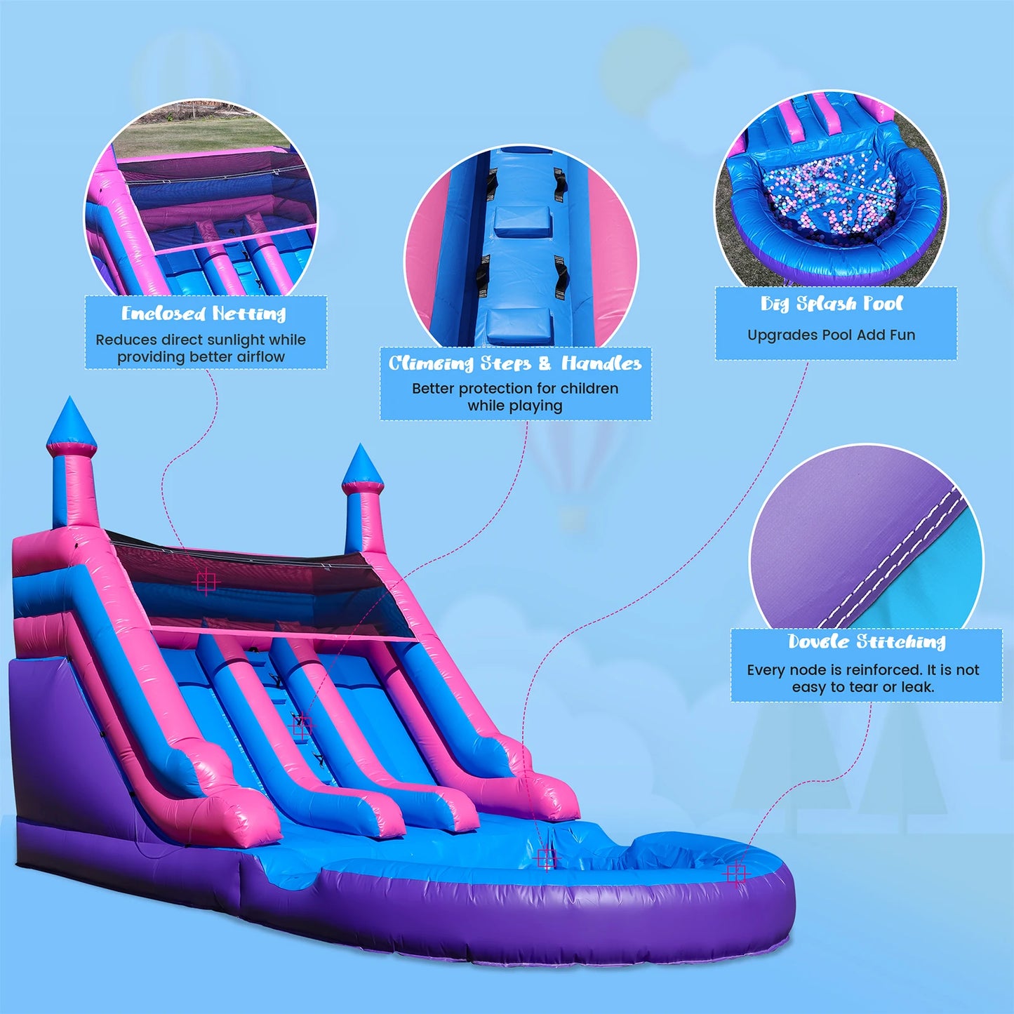 RTS Inflatable Commercial Water Slide for Kids with Blower