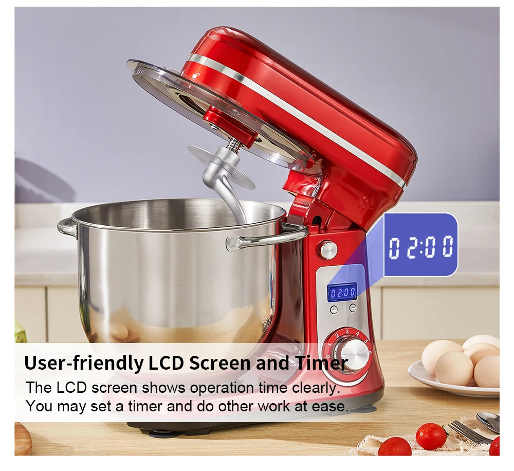Biolomix Stand Mixer 6 Speed 1200W With Dough Hook