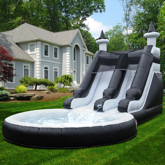 King Inflatable Water Slide With Pool For Outdoor Play