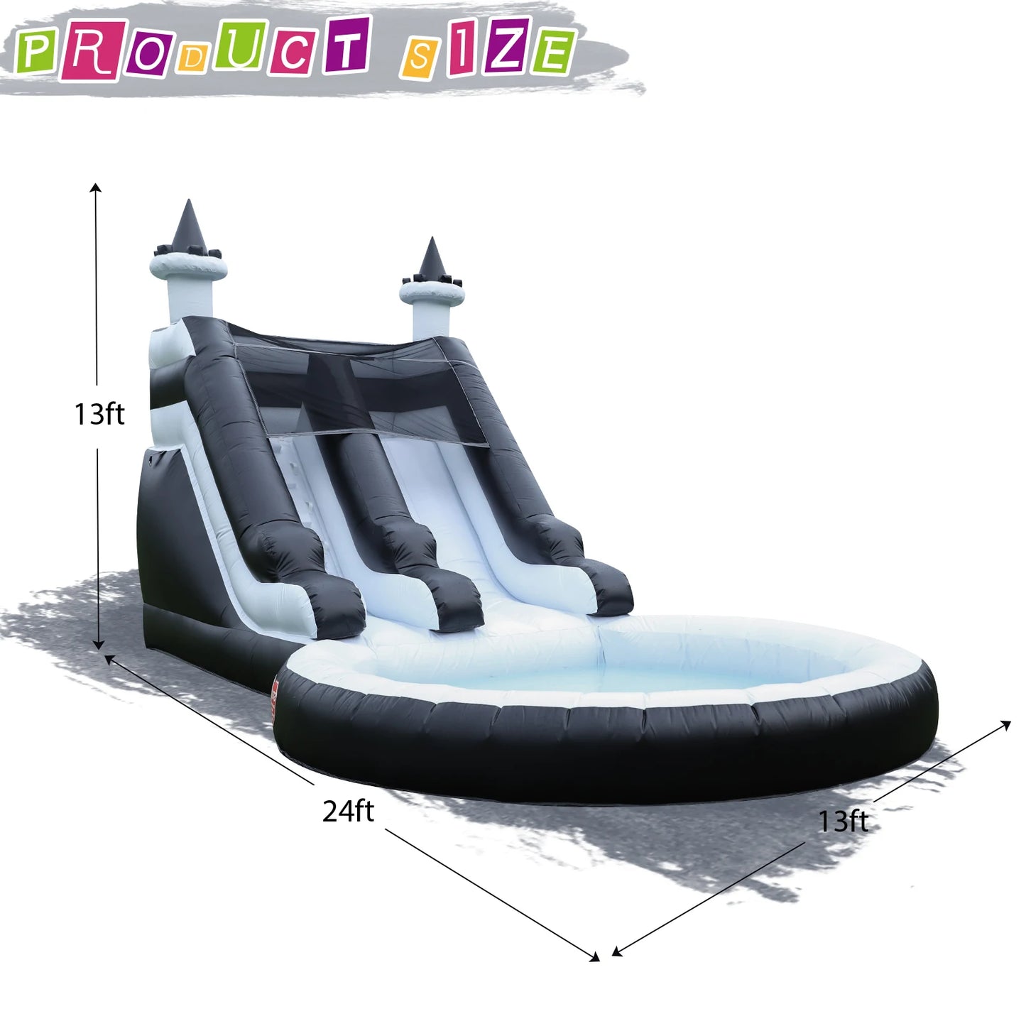 King Inflatable Water Slide With Pool For Outdoor Play