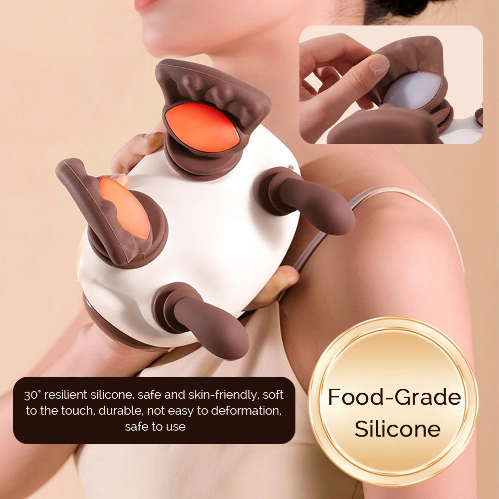 Foreverlily Bionic Pressure Neck Massager With Electric Kneading