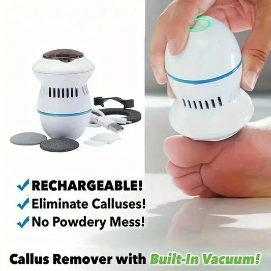 Rechargeable Electric Foot File for Professional Pedicure and Callus Removal