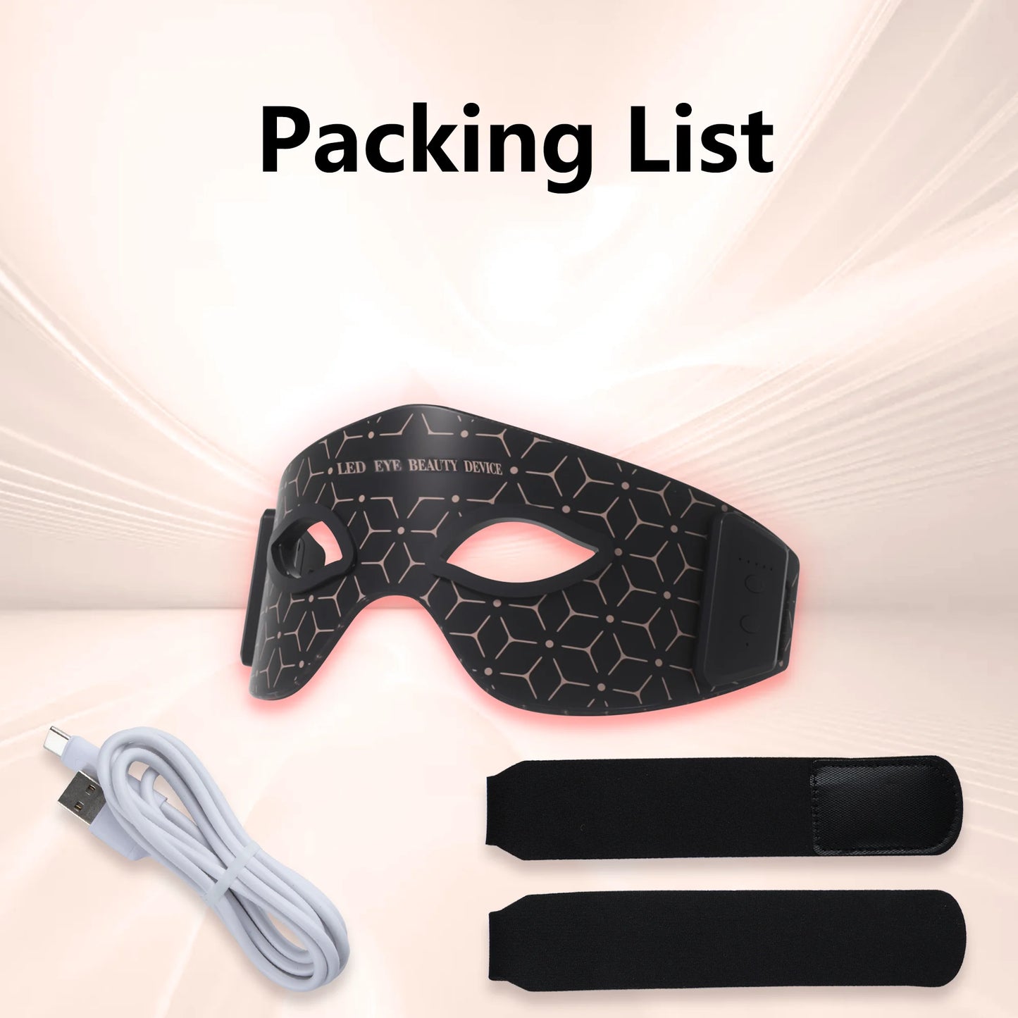 Wireless Red Light Therapy Eye Mask Infrared for Cosmetic Care