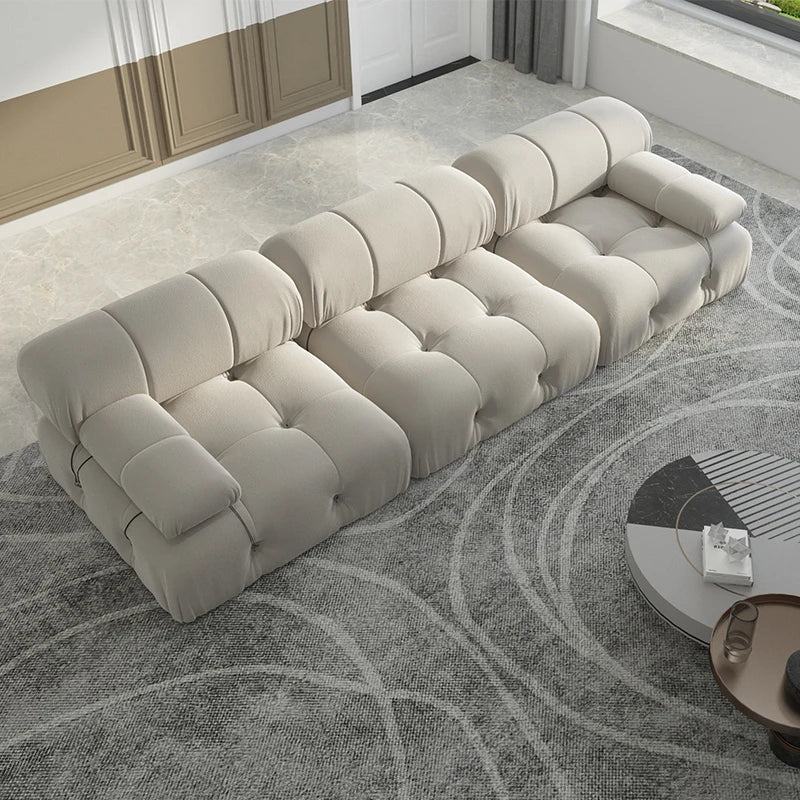 Sdorens Minimalist Velvet Modular Sectional Sofa Convertible