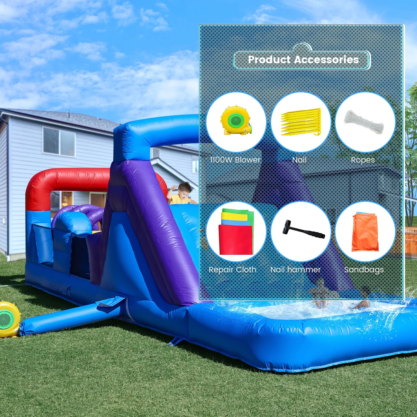 RTS Inflatable Commercial Obstacle Course For Kids