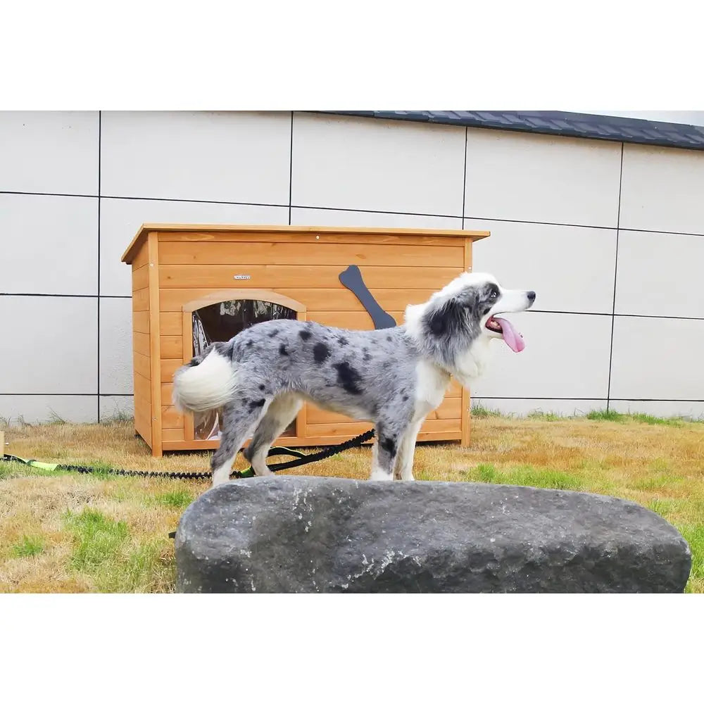 Wooden Outdoor Dog House Kennel for Pets and Puppies