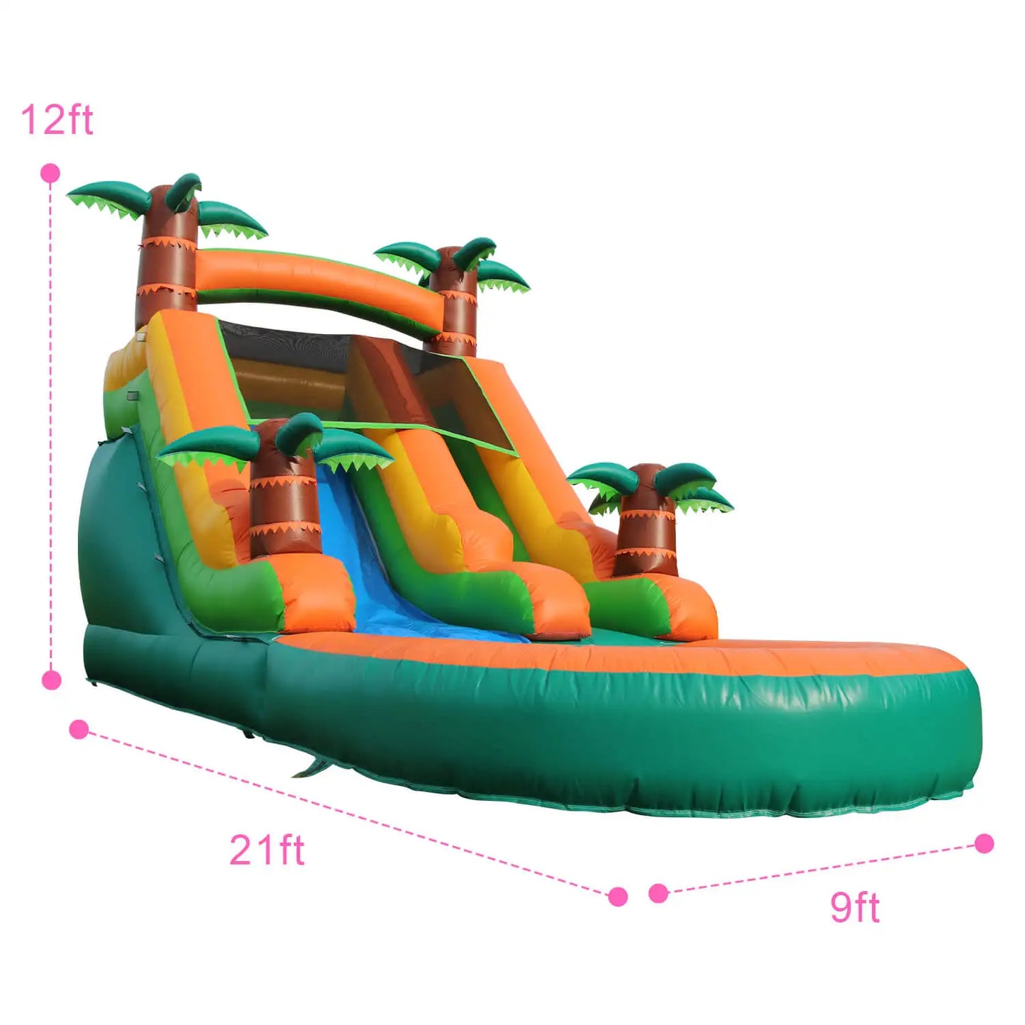 King Inflatable Large Outdoor Pool Water Slide Bounce Play Set