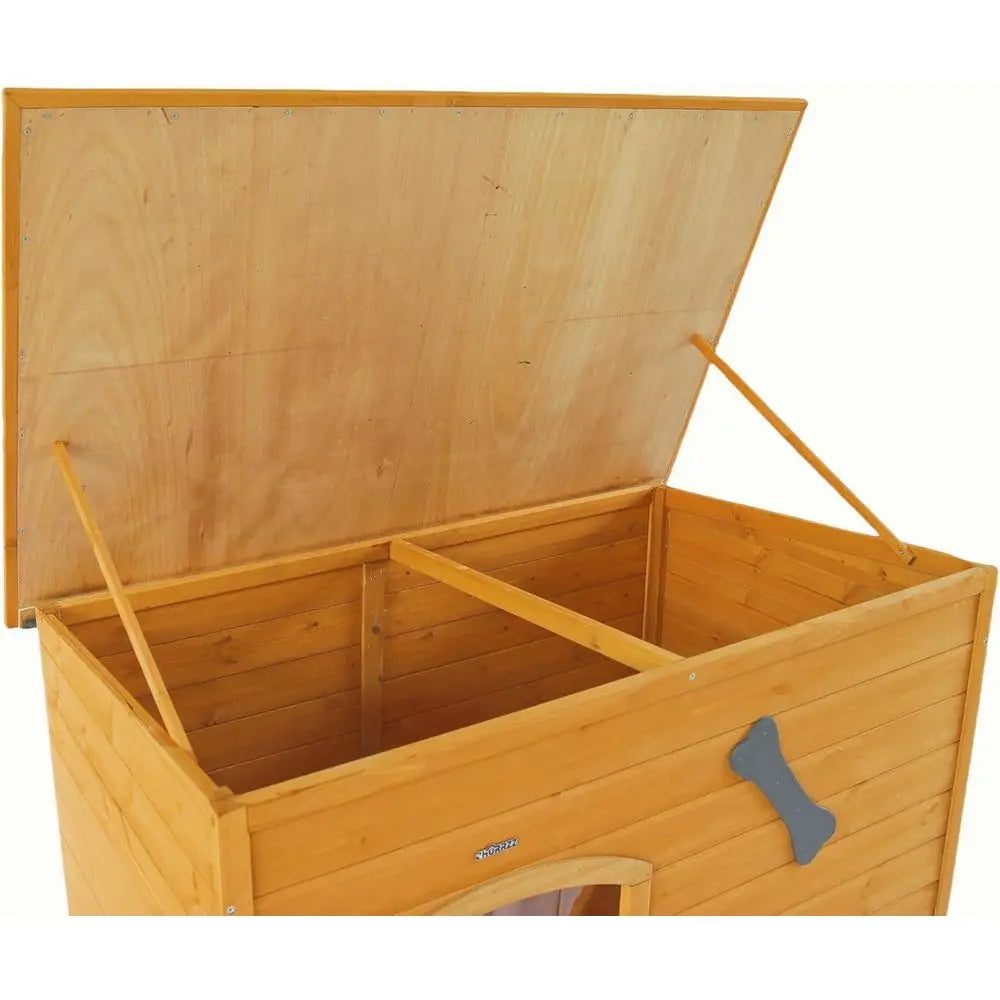 Wooden Outdoor Dog House Kennel for Pets and Puppies