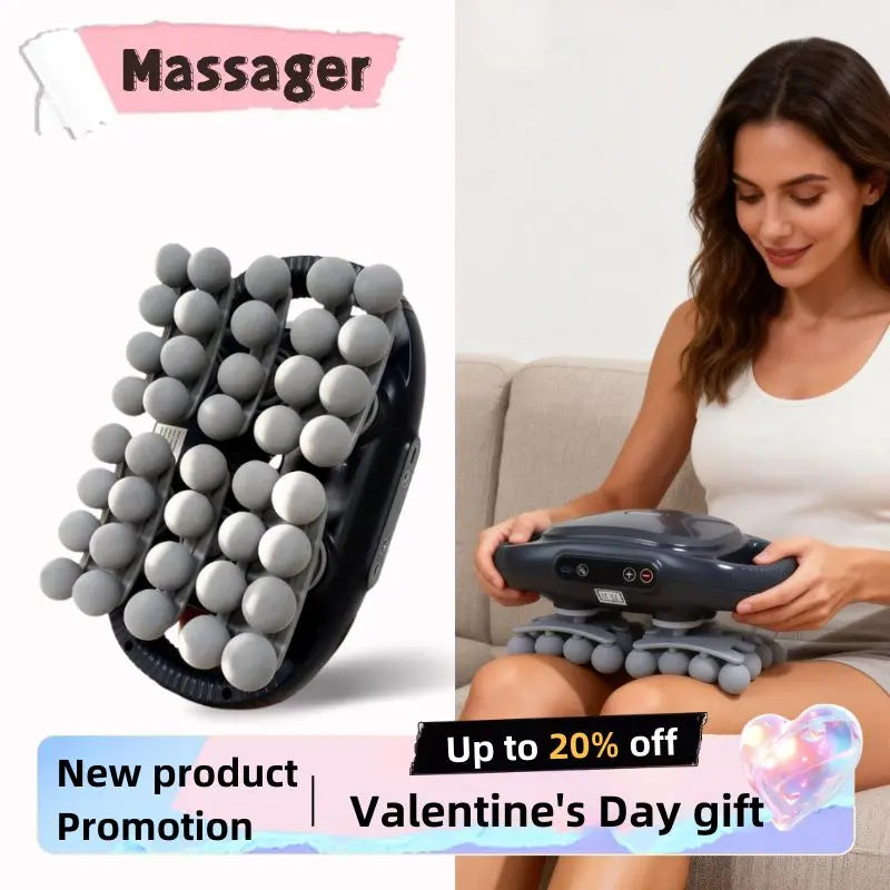 Multi-Head Massager for Shoulder Neck Back Pain Relief