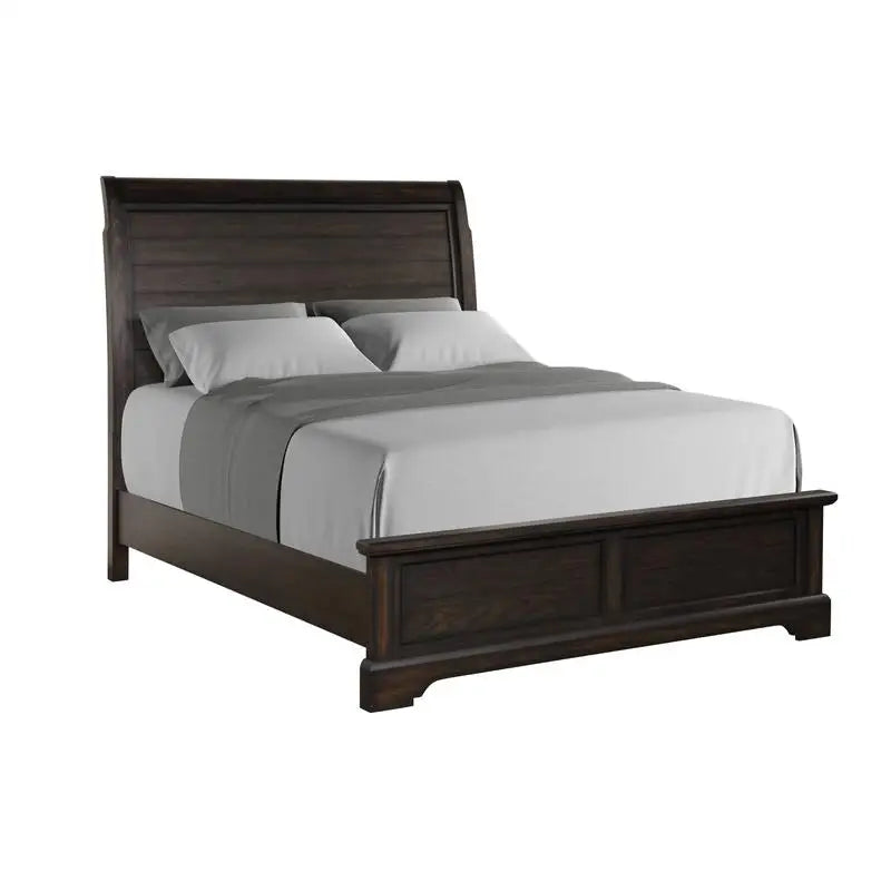 Queen Sleigh Bed Set With Dresser Mirror Chest And Nightstand