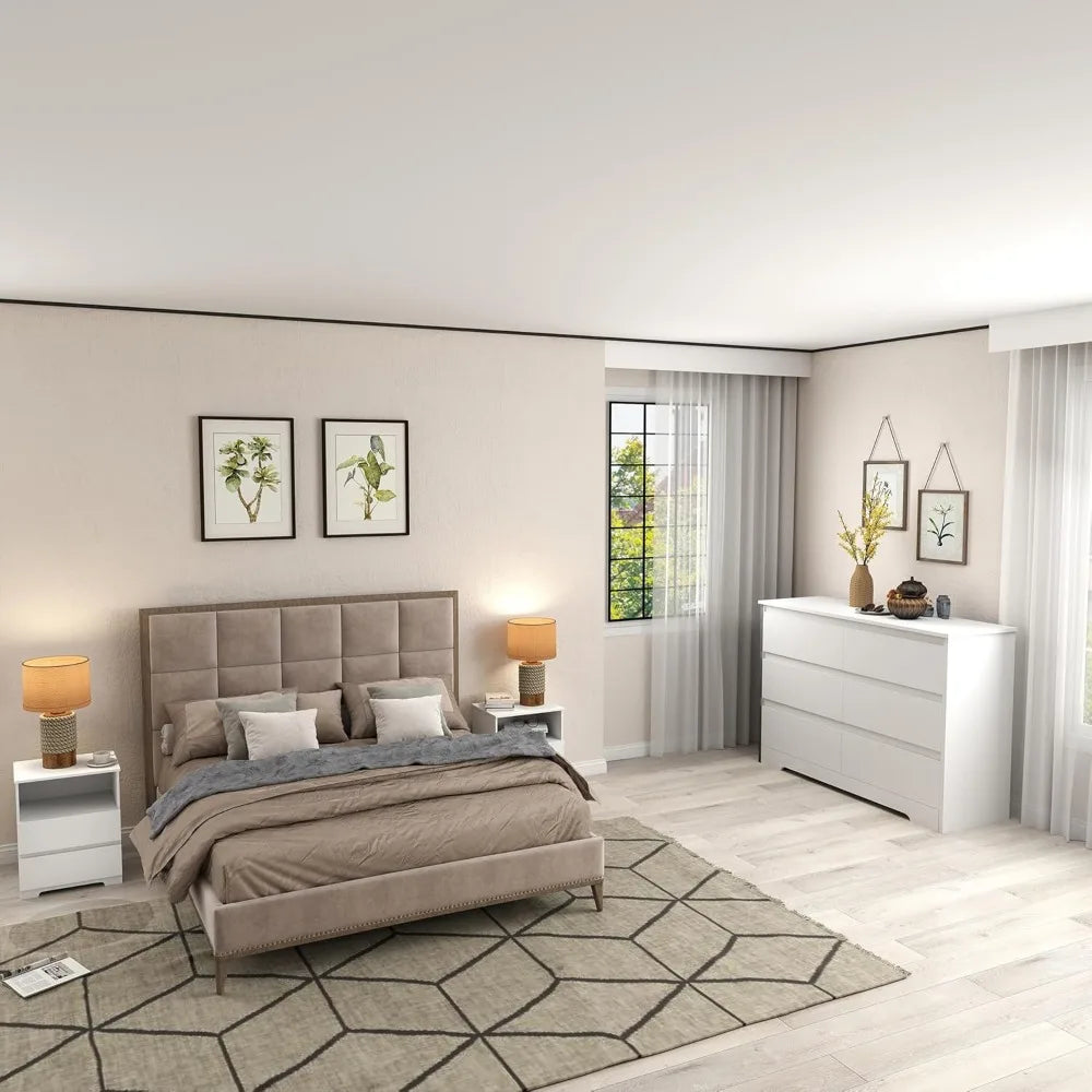 MKDK Bedroom Furniture Set Dresser and Nightstand Collection