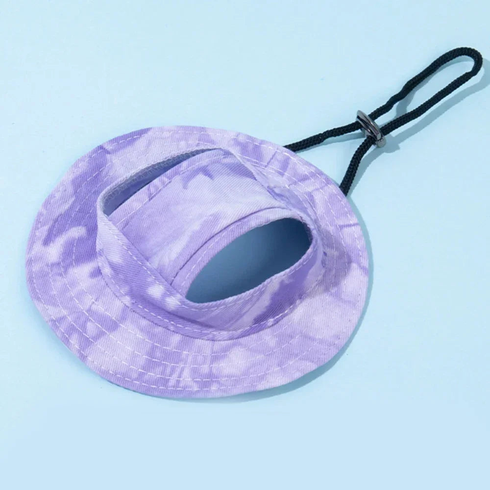 Pet Hat With Ear Holes for Dogs and Cats Adjustable