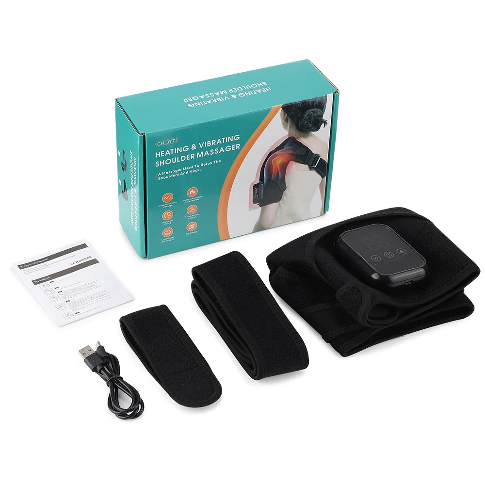 Moajaza Electric Shoulder Massage Belt With Adjustable Heating And Vibration