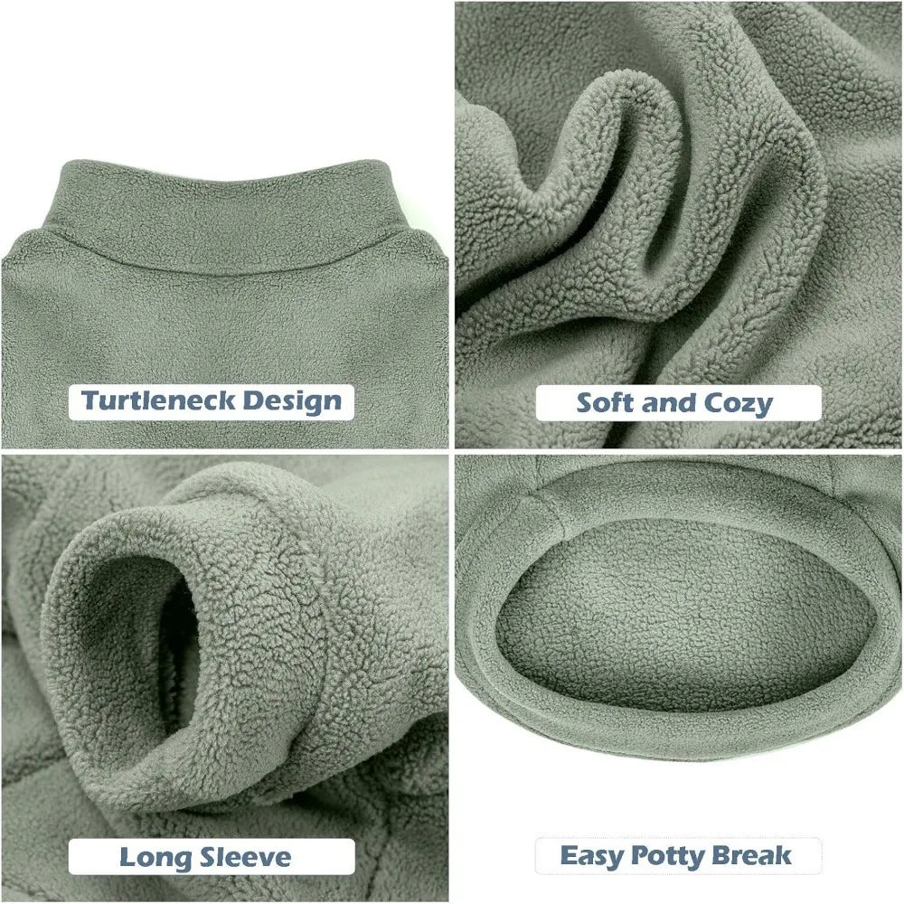 Three Pack Small Dogs Sweaters Ultra Soft Faux Fur Coat