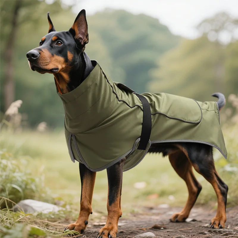 Dog Polyester Windbreaker Raincoat Waterproof Outdoor Pet Coat