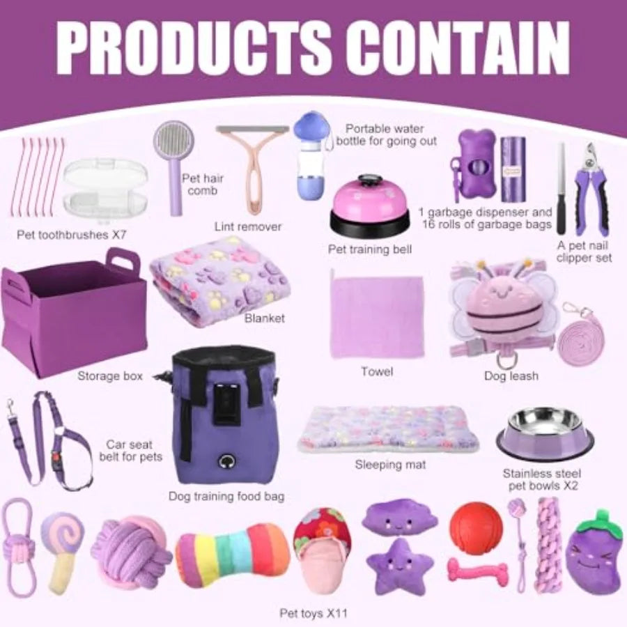 YAO HUI HUANG Puppy Essentials Starter Kit for Small Dogs