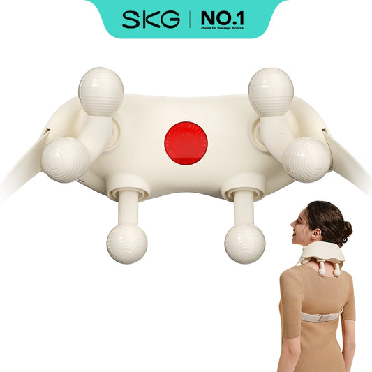 SKG Neck Massager With Heat 6D Portable Deep Tissue Cordless