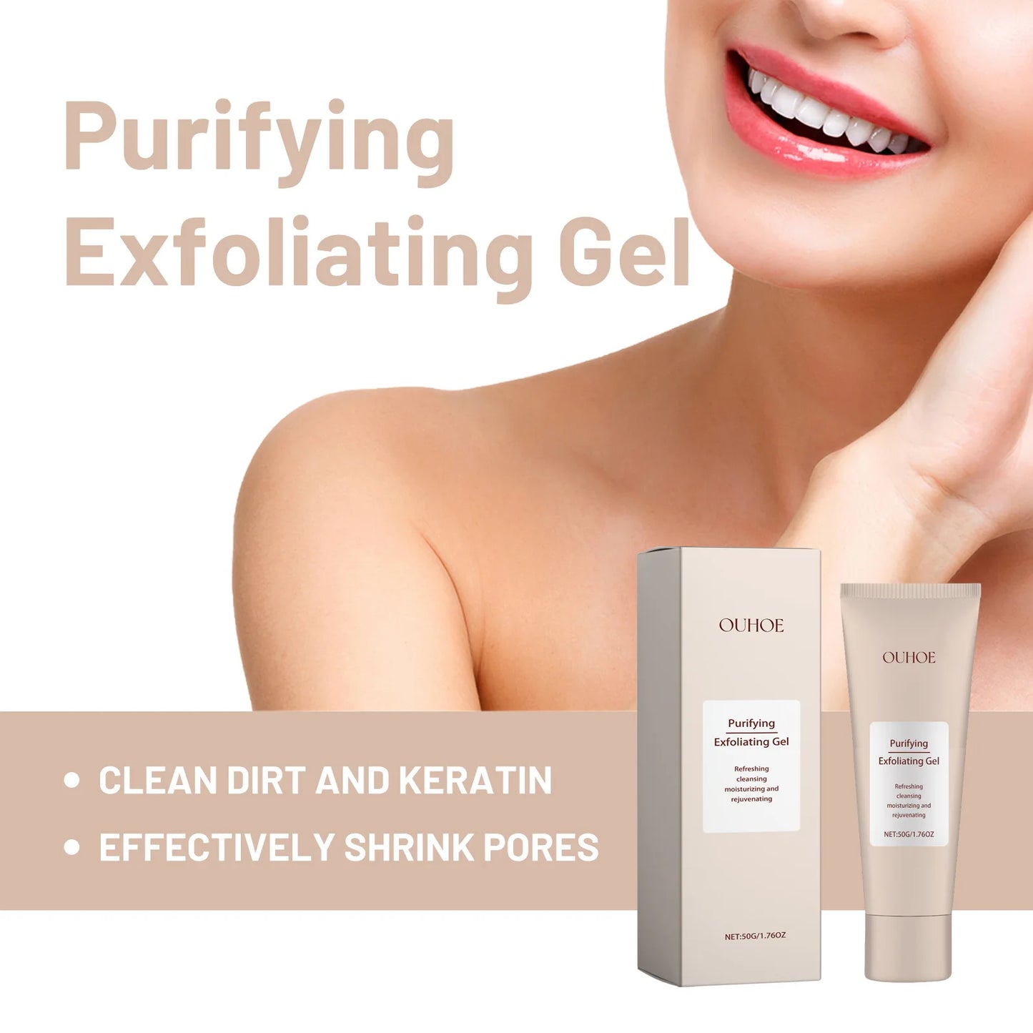 Ouhoe Deep Cleaning Exfoliating Facial Gel