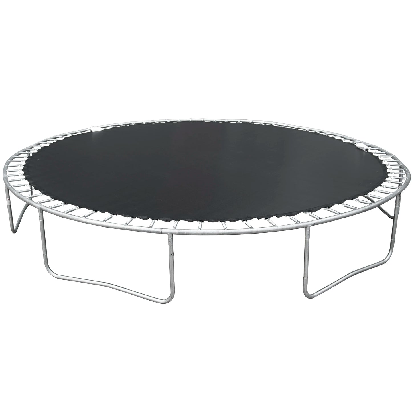 HiMISS Pumpkin Trampoline With Backboard Enclosure Net And Ladder