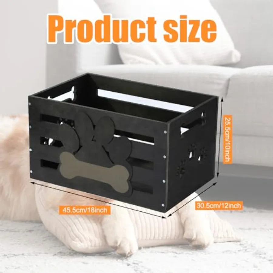 YAO HUI HUANG Large Dog Toy Basket With Handles Organizer