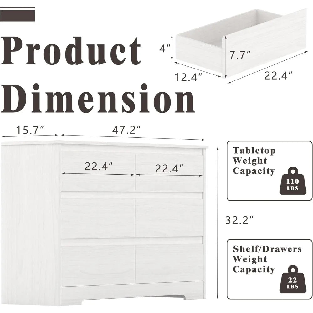 MKDK Bedroom Furniture Set Dresser and Nightstand Collection