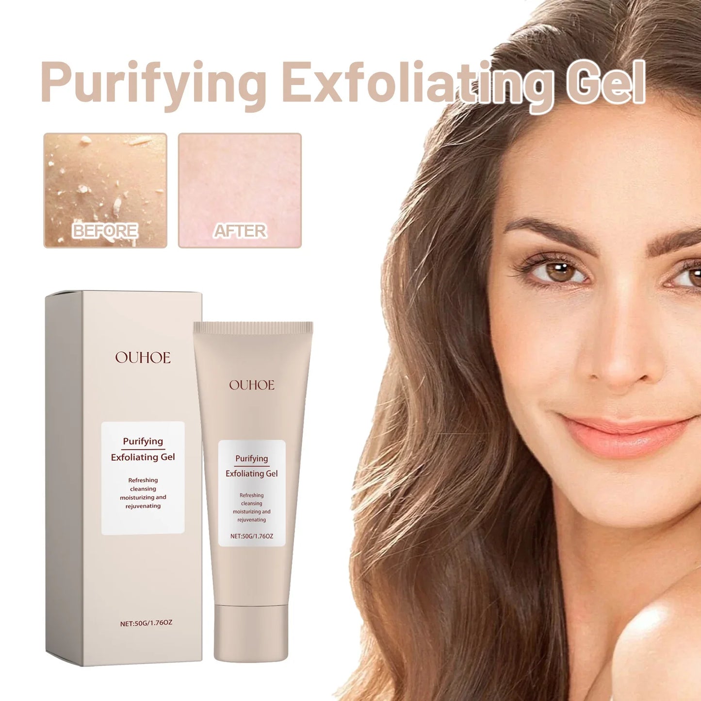Ouhoe Deep Cleaning Exfoliating Facial Gel