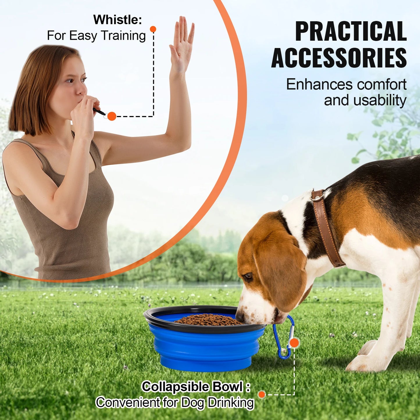 SucceBuy Dog Agility Training Set With Adjustable Hurdles And Poles