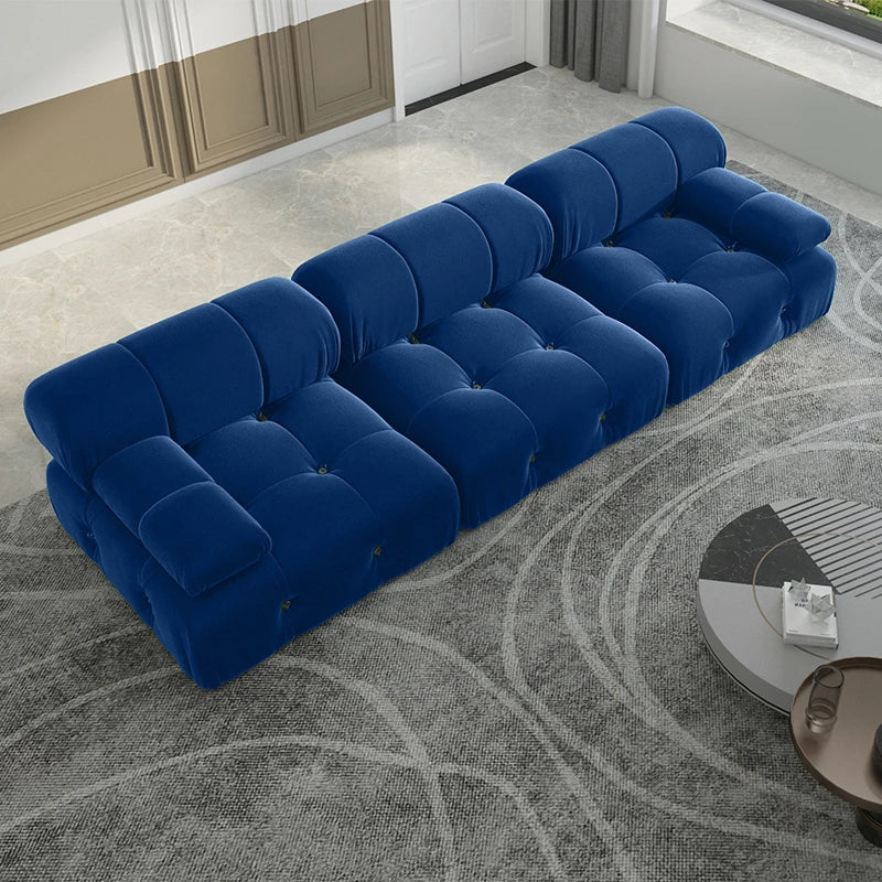 Sdorens Minimalist Velvet Modular Sectional Sofa Convertible