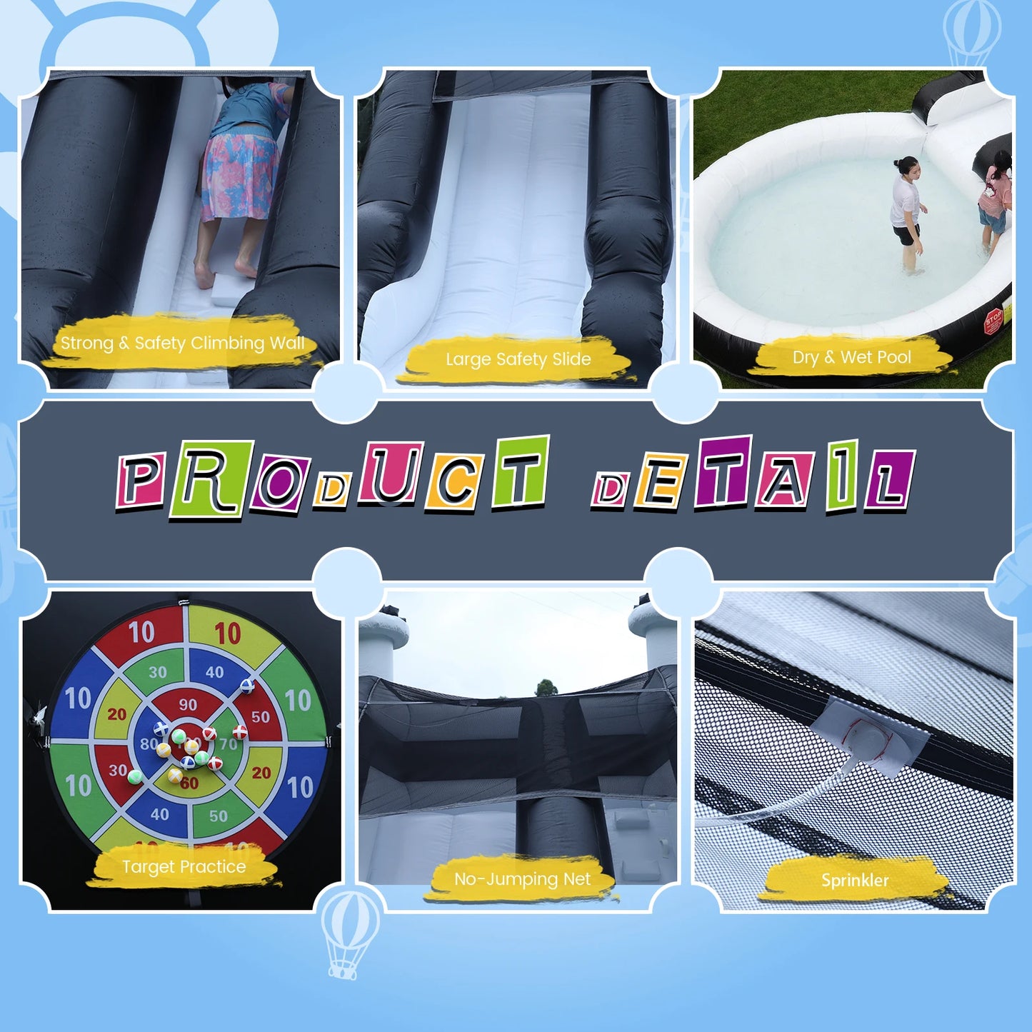 King Inflatable Water Slide With Pool For Outdoor Play