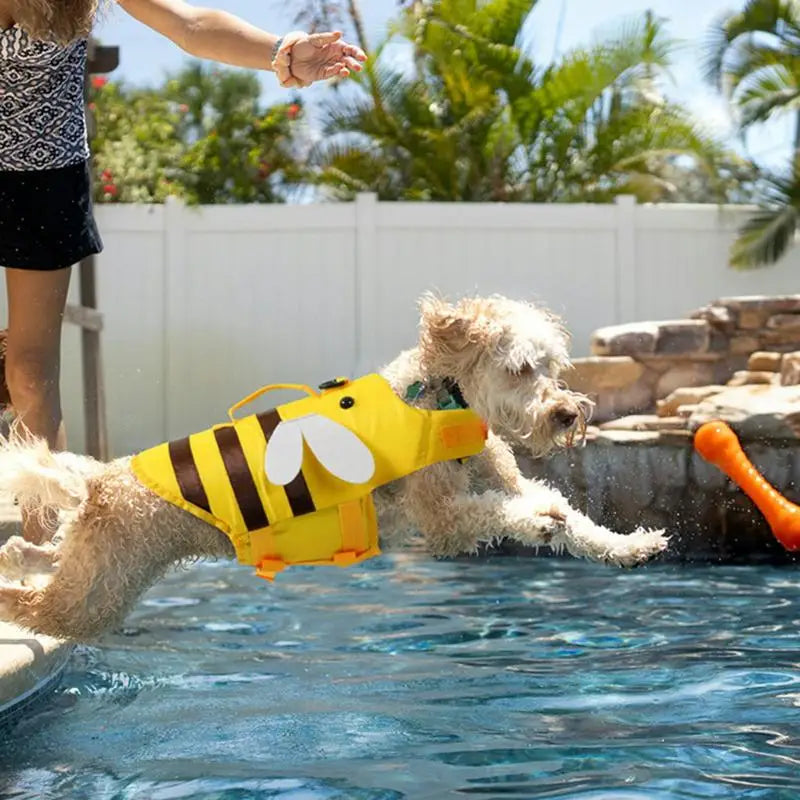 Dog Life Vest For Boating With Handle Ripstop Waterproof