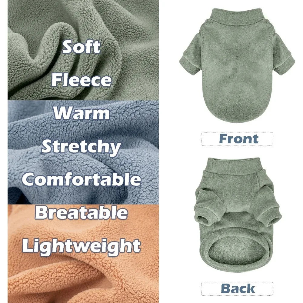 Three Pack Small Dogs Sweaters Ultra Soft Faux Fur Coat