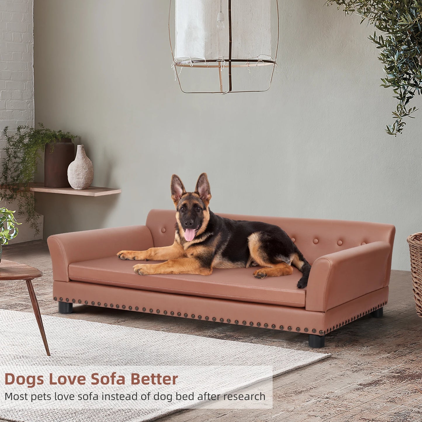 BINGOPAW Waterproof Sofa Bed For Dogs With Removable Cushion