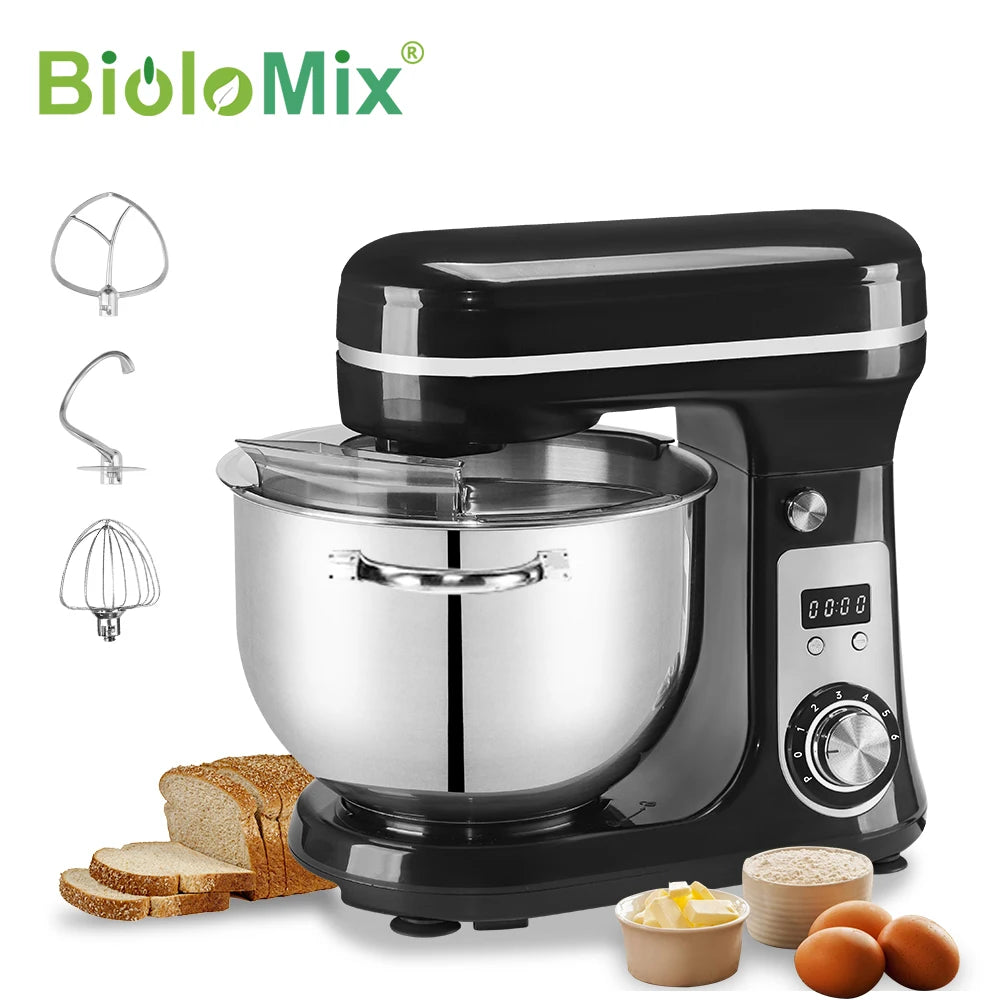Biolomix Stand Mixer 6 Speed 1200W With Dough Hook