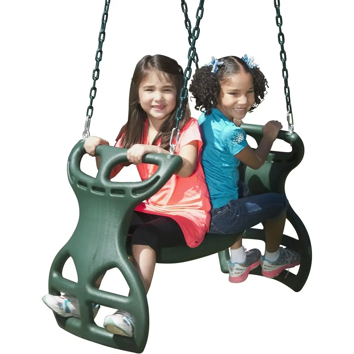 Best Seller Swing Set With Two Swings Slide Monkey Bars