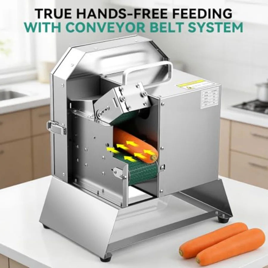 YAO HUI HUANG Electric Automatic Vegetable Slicer With Conveyor Belt