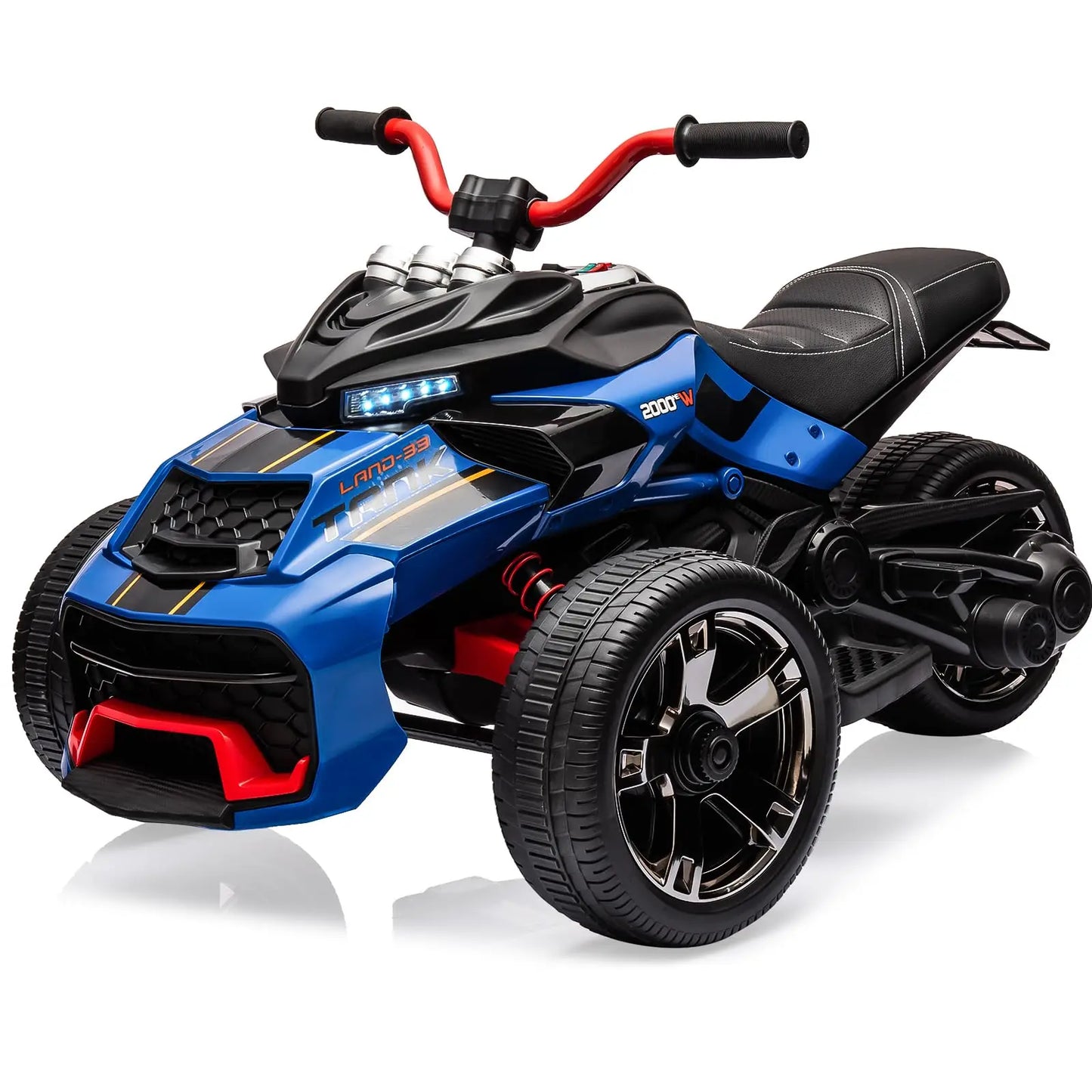 12V Kids Ride On Electric ATV With 2 Speeds And All Terrain EVA Tires
