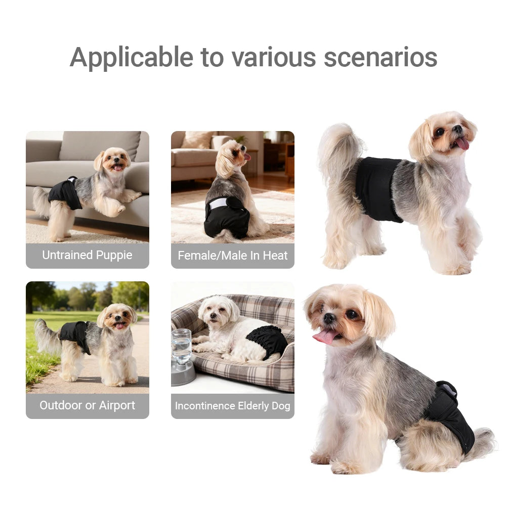 Washable Dog Diapers Breathable Reusable Sanitary Panties For Dogs