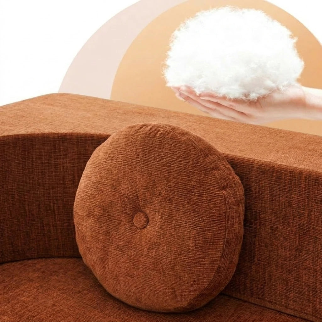 Living Room Memory Foam Sofa Bed Modular Couch Space Saving